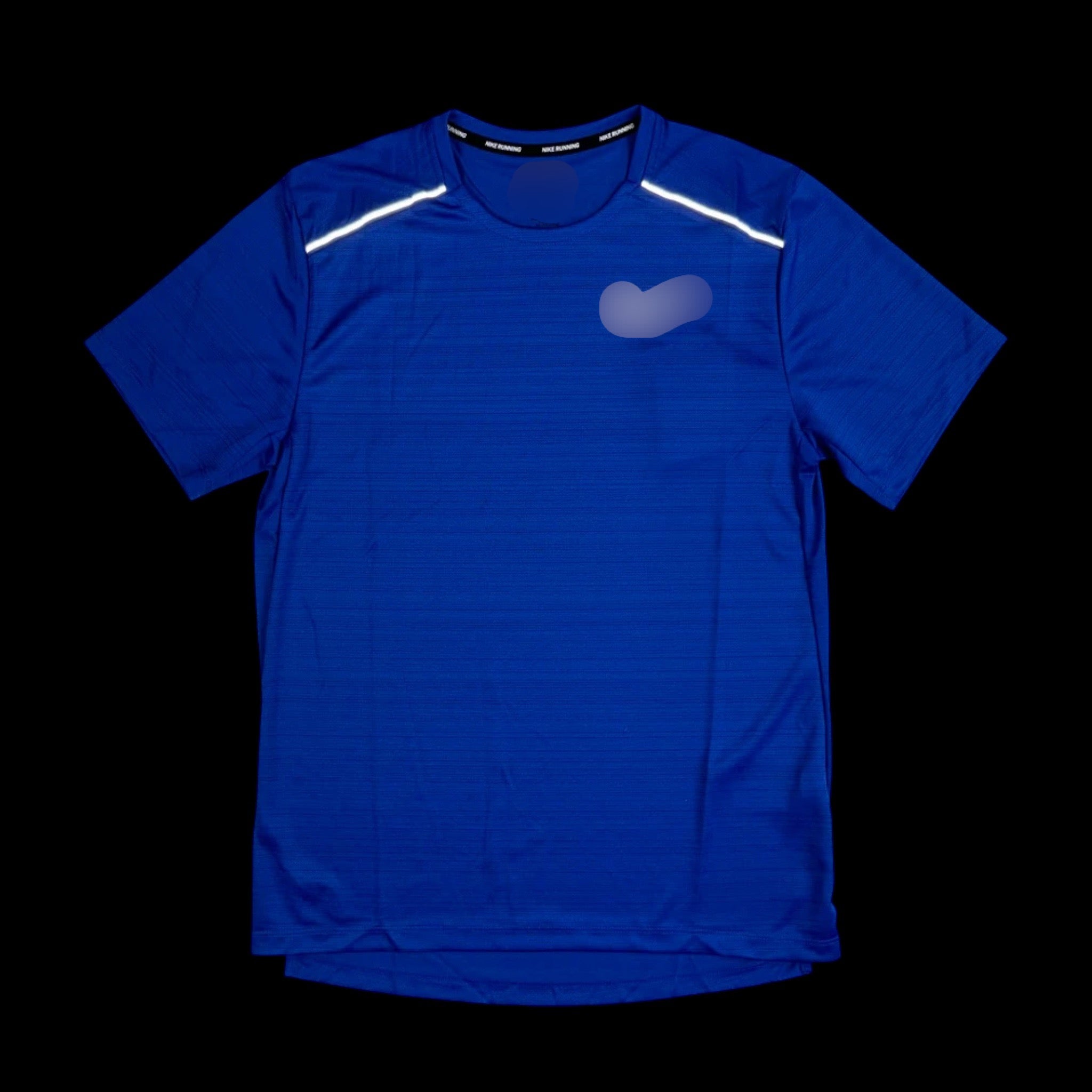 T-shirt running bleu